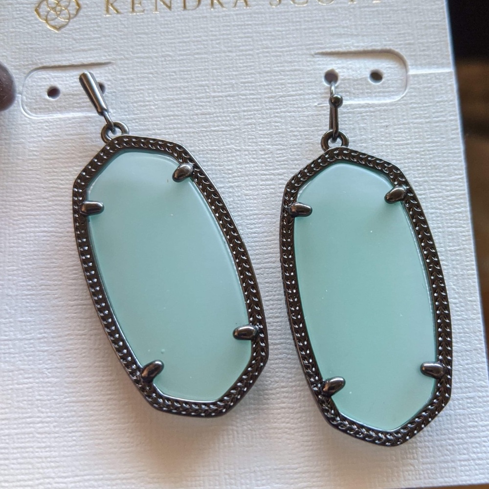 NFS Prototype Kendra Scott Frosted Chalcedony Elle Earrings